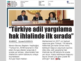 BASINDA BAROMUZ (Mersin Barosu İnsan Hakları Paneli Düzenledi)