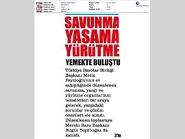 BASINDA BAROMUZ (Savunma, Yargı ve Yürütme Yemekte Buluştu)