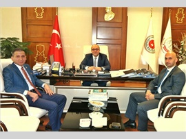 ZİYARET - Başkanımız, Mersin Adliyesi Komisyon Başkanını ziyaret etti.