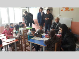 ÇOCUK HAKLARI MERKEZİMİZ PARMAKKURDU İLKOKULUNU ZİYARET ETTİLER