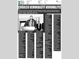 BASINDA BAROMUZ (Yeşilboğaz: "Ülkemiz Ciddi Bir Hukuk Bunalımında")