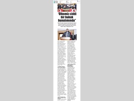 BASINDA BAROMUZ (Yeşilboğaz: "Ülkemiz Ciddi Bir Hukuk Bunalımında")