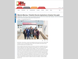 BASINDA BAROMUZ (Baro Başkanımız Yönetim Kurulu Toplantısını Anamur'da Yaptı)