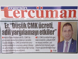 BASINDA BAROMUZ ( Baro Bşk. Er: "CMK Ücretleri Artırılmalı"