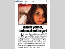 BASINDA BAROMUZ (Başkanımızın Özgecan Aslan Anısına Mesajı)