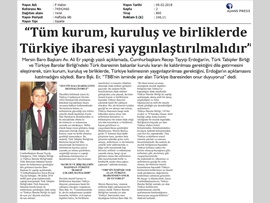 BASINDA BAROMUZ (Baro Bşk. Er: "Yargı ve Adalet Sistemimiz Kaosa Sürüklenir")