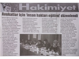 BASINDA BAROMUZ (Avukatlara İnsan Hakları Eğitimi Düzenlendi)