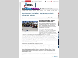 BASINDA BAROMUZ (Baro Başkanımız Stajyer Avukatlarla Kahvaltıda Buluştu)
