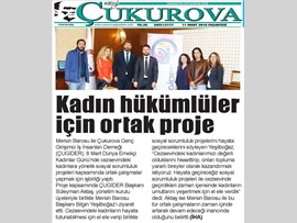 BASINDA BAROMUZ (Mersin Barosu-ÇUGİDER Cezaevindeki Kadınlar İçin İşbirliği Yaptı)