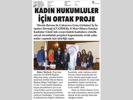 BASINDA BAROMUZ (Mersin Barosu-ÇUGİDER Cezaevindeki Kadınlar İçin İşbirliği Yaptı)