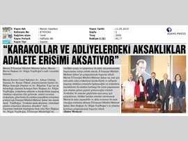 BASINDA BAROMUZ (Mersin İl Emniyet Müdür Mehmet Şahne'den Baro Başkanımıza Ziyaret)