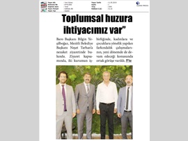 BASINDA BAROMUZ (Mezitli Belediye Başkanı Neşet Tarhan'a Ziyaret)