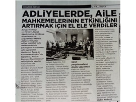 Adliyelerde aile mahkemelerinin etkinliğini artırmak için el ele verdiler