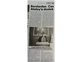Barolardan Can Atalay'a destek
