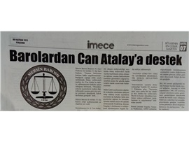 Barolardan Can Atalay'a destek