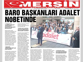 BASINDA BAROMUZ (Mersin Barosu Adalet Nöbetinde)