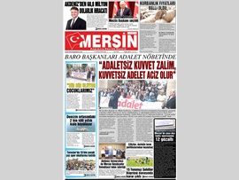 BASINDA BAROMUZ (Mersin Barosu Adalet Nöbetinde)
