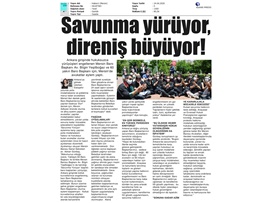BASINDA BAROMUZ (Mersin Barosu oturma eylemi yaptı)