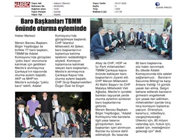 BASINDA BAROMUZ (Savunmaya Biber Gazlı Müdahale-Mecliste Oturma Eylemi)