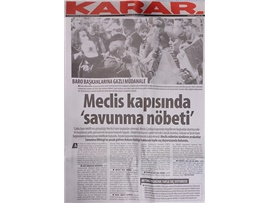 BASINDA BAROMUZ (Savunmaya Biber Gazlı Müdahale-Mecliste Oturma Eylemi)