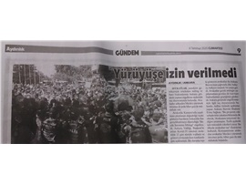 BASINDA BAROMUZ (Savunmaya Biber Gazlı Müdahale-Mecliste Oturma Eylemi)