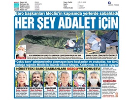 BASINDA BAROMUZ (Baro Başkanları Meclis Önünde Bankta Uyudu)