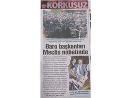 BASINDA BAROMUZ (Savunmaya Biber Gazlı Müdahale-Mecliste Oturma Eylemi)