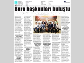 BASINDA BAROMUZ (Ege ve Marmara Genişletilmiş Baro Başkanları Toplantısı)