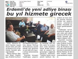 BASINDA BAROMUZ (Baro Başkanımızdan Erdemli Cumhuriyet Başsavcısı'na Ziyaret)