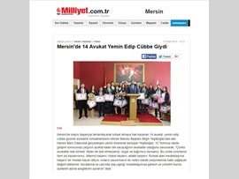 BASINDA BAROMUZ (14 AVUKAT YEMİN EDİP CÜBBE GİYDİ)