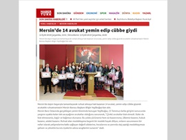 BASINDA BAROMUZ (14 AVUKAT YEMİN EDİP CÜBBE GİYDİ)