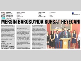 BASINDA BAROMUZ (14 AVUKAT YEMİN EDİP CÜBBE GİYDİ)