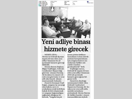 BASINDA BAROMUZ (Baro Başkanımızdan Erdemli Cumhuriyet Başsavcısı'na Ziyaret)
