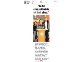 BASINDA BAROMUZ (Yeşilboğaz: "Kadın Cinayetlerinin İyi Hali Olmaz")