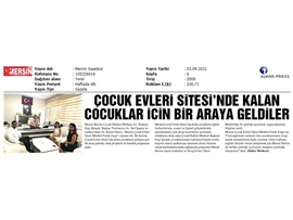 Çocuk Evleri Sitesi'nde kalan çocuklar için bir araya geldiler