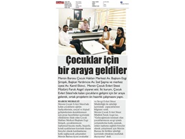Çocuk Evleri Sitesi'nde kalan çocuklar için bir araya geldiler