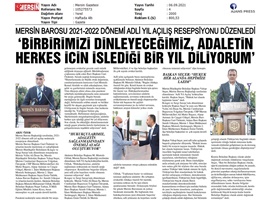 Mersin Barosu adli yıl açılış resepsiyonu düzenledi