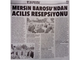 Mersin Barosu adli yıl açılış resepsiyonu düzenledi
