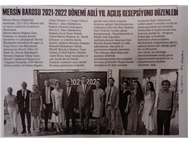 Mersin Barosu adli yıl açılış resepsiyonu düzenledi