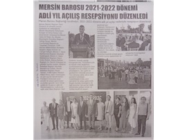 Mersin Barosu adli yıl açılış resepsiyonu düzenledi