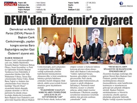 DEVA Partisi'nden Başkanımız Özdemir'e ziyaret