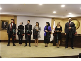 9 STAJYER AVUKATIMIZ CÜBBE GİYDİ