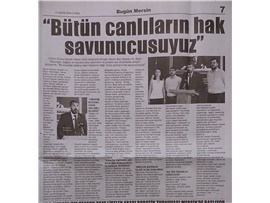 BASINDA BAROMUZ (Dünya Hayvan Hakları Günü Basın Açıklaması)