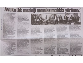 BASINDA BAROMUZ (Staj Eğitim Dönemi Açılışı, 9 Baro Başkanının Katılımıyla Yapıldı)