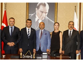 MERSİN CUMHURİYET BAŞSAVCISI VE BAŞSAVCI VEKİLLERİNDEN ZİYARET