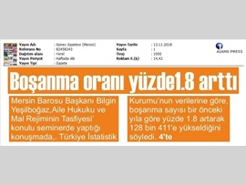 BASINDA BAROMUZ (Aile Hukuku ve Mal Rejimleri Semineri)