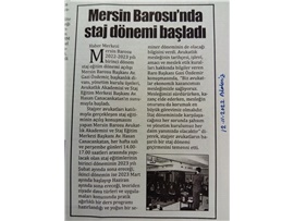 Mersin Barosu 2022-2023 staj eğitim dönemi açılışı yapıldı