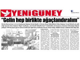 BASINDA BAROMUZ (Mersin Barosu, 'Gelin Hep Birlikte Ağaçlandıralım' Kampanyası Başlattı)