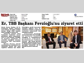 BASINDA BAROMUZ (Baro Başkanımız ve Başkan Yardımcımız, TBB Bşk. Feyzioğlu'nu Ziyaret Etti)