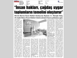 BASINDA BAROMUZ (İnsan Hakları Komisyonu Başkanımız Av. Mustafa Talaş'ın Basın Açıklaması)